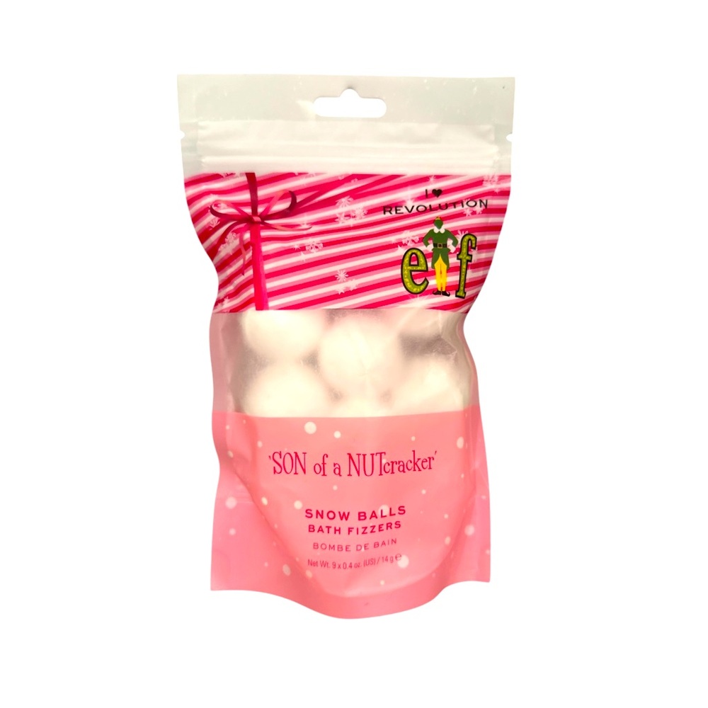 I Heart Revolution Elf Son Of A Nutcracker Snow Balls Bath Fizzers